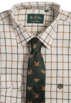 Alan Paine Ilkley Wide Check Shirt - Olive