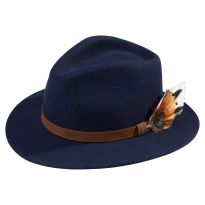 Richmond Unisex Felt Hat Navy