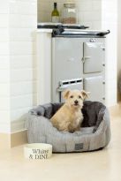 Grey Hessian Snuggle Bed