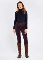 Dubarry Honeysuckle Stretch Pin Cord Jeans - Plum