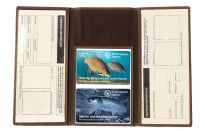 Tri Fold English Hide Licence Holder