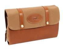 Windsor Leather and Canvas Hanging Washbag