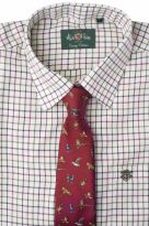Alan Paine Ilkley Country Shirt by Alan Paine - Green/Burgundy