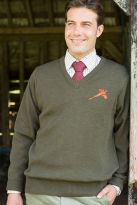 Quiltknit Shooting Sweater With Pheasant