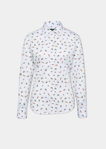 Alan Paine Lawen Ladies Cotton Shirt - Dog & Duck