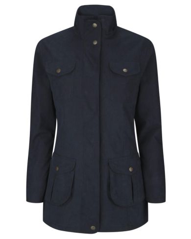 Hoggs of Fife Struther Ladies Field Coat - Navy
