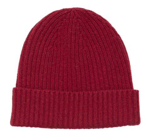 Lambswool Beanie Deep Red
