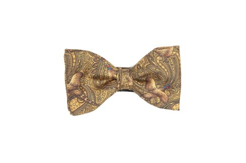 Italian Silk Collection - Bow Tie - Gold