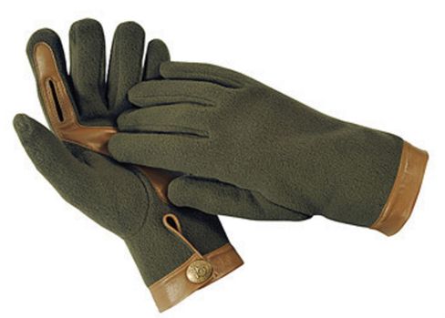 Gareth Windproof Fleece and lambskin Trim shooting Gloves