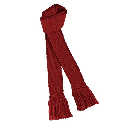Wool Garters - Deep Red