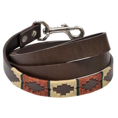 Argentine Leather Dog Lead - Rustic