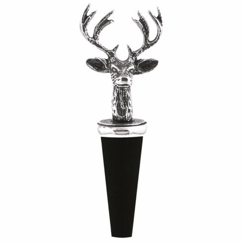 Pewter Bottle Stopper Stag