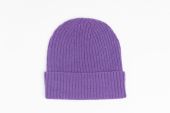 Ladies Lambswool Beanie Purple