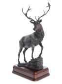 Monarch of the Glen Sculpture - Bronze Front