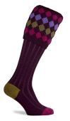 Charlton Shooting Socks - Plum