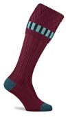 Elvedon Shooting Socks Burgundy