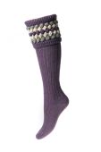 Ladies Lady Angus Shooting Socks Thistle