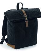 Heritage Waxed Canvas Back Pack - Black