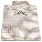 Hoggs of Fife Tattersall Shirt - Navy/Olive