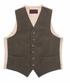 Bepton Moleskin Waistcoat - Olive