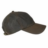 Wax Baseball Cap Brown