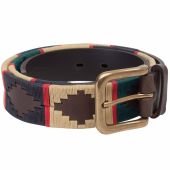 Men's Polo Belt - Navy/Cream/Green