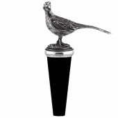 Pewter Bottle Stopper Pheasant