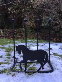 2 PAIR BOOT RACK - HORSE