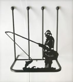 2 PAIR BOOT RACK - FISHERMAN