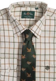 Alan Paine Ilkley Wide Check Shirt - Olive