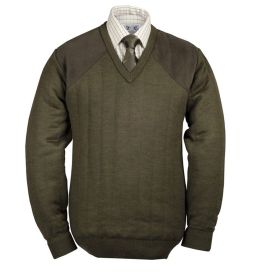 Quiltknit Triple Layer Sweater V Neck