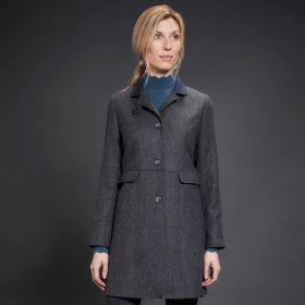 Jack Murphy Pamela Fitted Coat - Navy Teal Dreamer