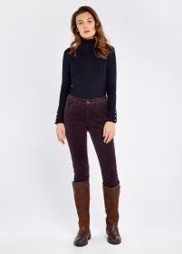Dubarry Honeysuckle Stretch Pin Cord Jeans - Plum