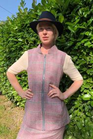 Serina Tweed Gilet Light Pink