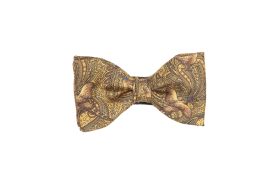 Italian Silk Collection - Bow Tie - Gold