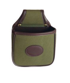 Canvas and Leather Cartridge Loader Pouch Small