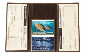 Tri Fold English Hide Licence Holder