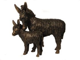Donkey and Foal Standing - Veronica Ballan