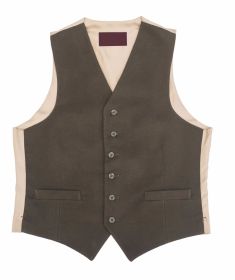 Bepton Moleskin Waistcoat - Olive