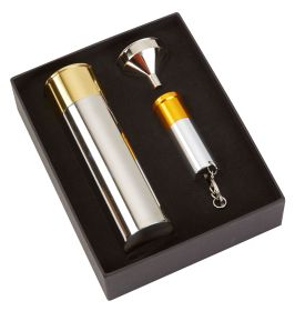 3oz Cartridge Hip flask and Torch